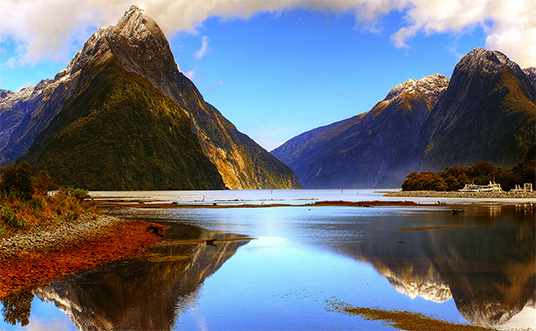 Fjord im Süden Neuseelands