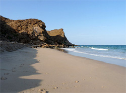 Strand im Oman