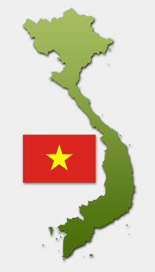 Karte von Vietnam