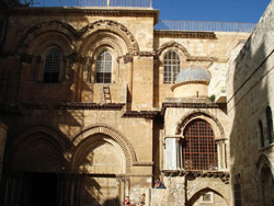 Häuserfront in Jerusalem