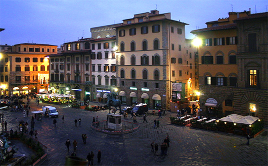 Piazza della Signoria vom Palazzo Vecchio aus gesehen